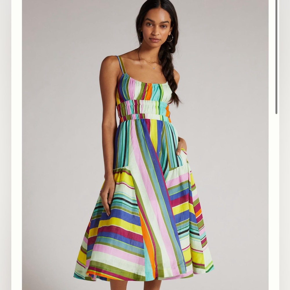 Tracey Reese Hope For Flowers Striped Midi Dress size Medium. Worn once.